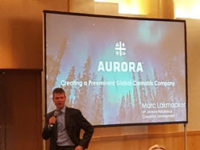 CEO Cam Battley at a conference in Frankfurt