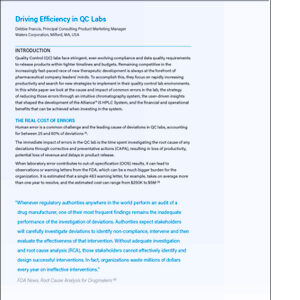 Driving Efficiency in QC Labs White Paper