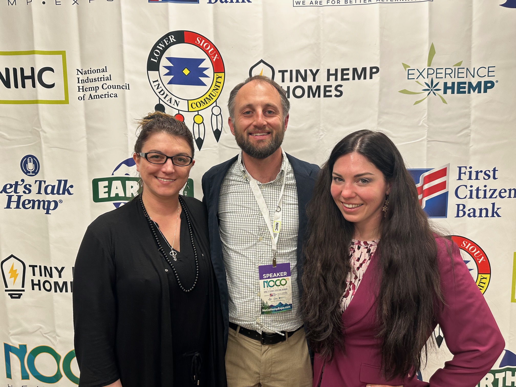 Bethany Moore, David Vaillencourt, and Alena Rodriguez at NoCo Hemp